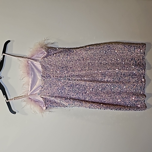 Crystal Doll Pink Sequin Dress Large - Picture 11 of 17